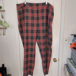 Tommy Hilfiger Plaid Pants Womens 22W NWT